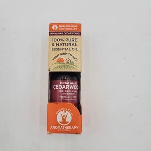 100% Puro Gurunanda Aromatherapy Essential oils Himalayan Cedar wood .5 Oz